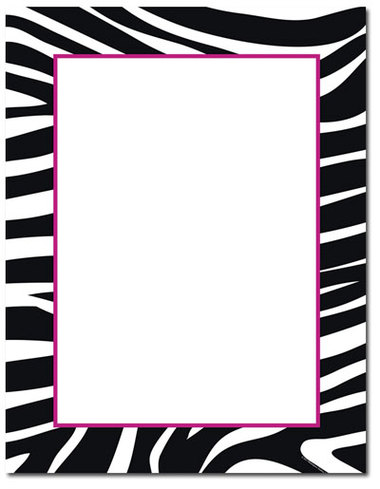 Zebra Page Border Clipart