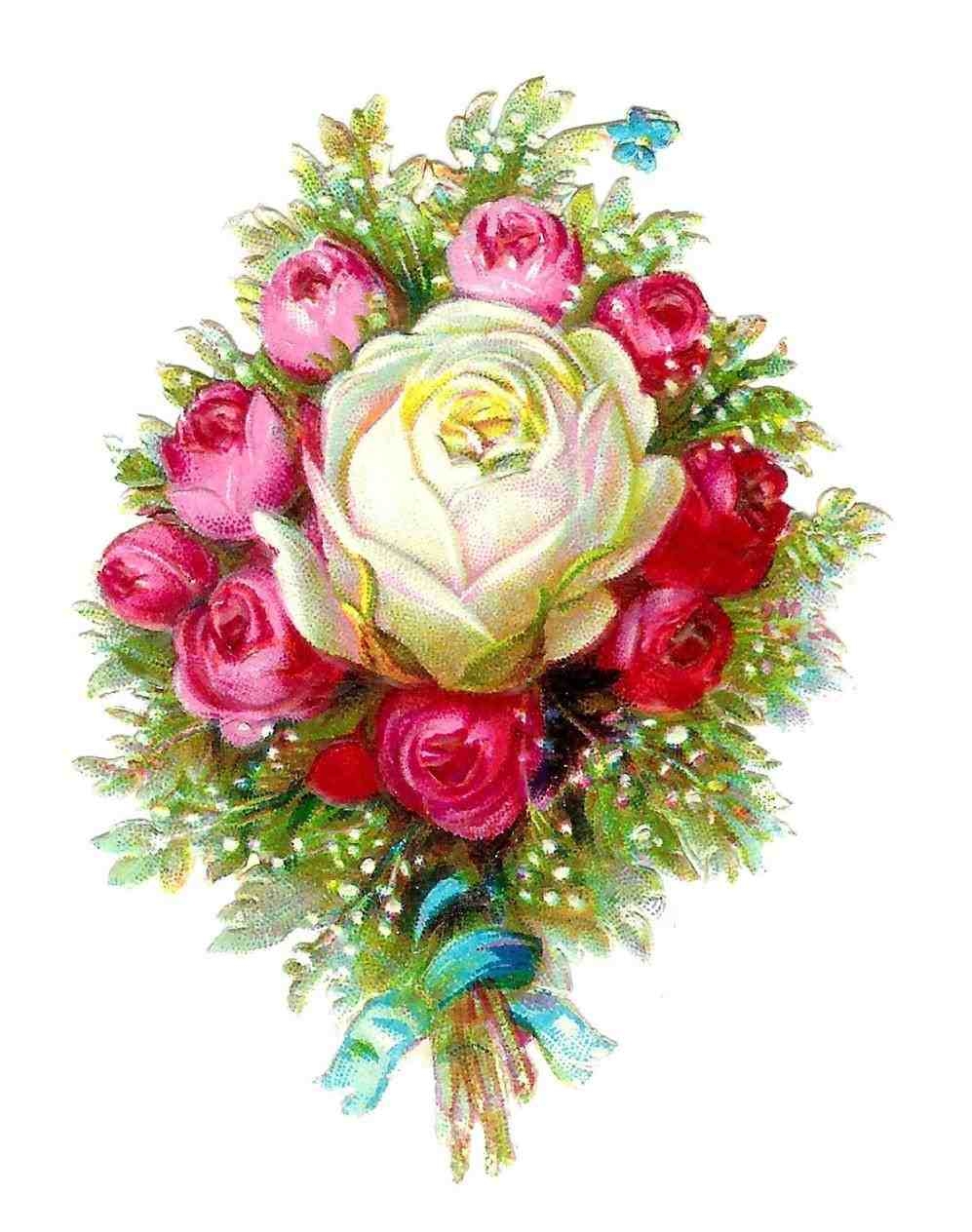 Bouquet Of Flowers Clipart No Background