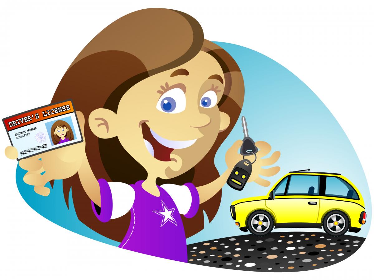 Clip Arts Related To : girl drive car clipart. view all Woman Driving Clipa...