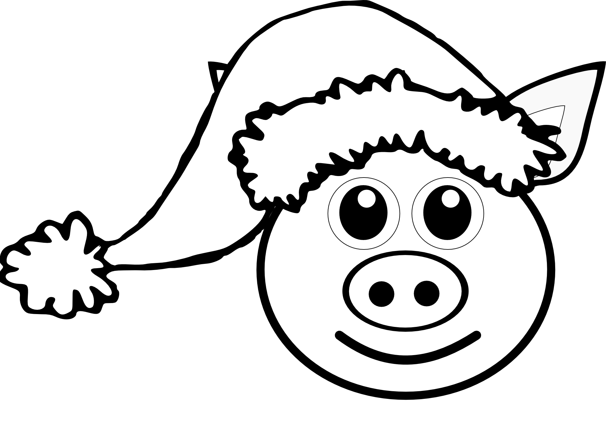 Hippie Black And White Clipart
