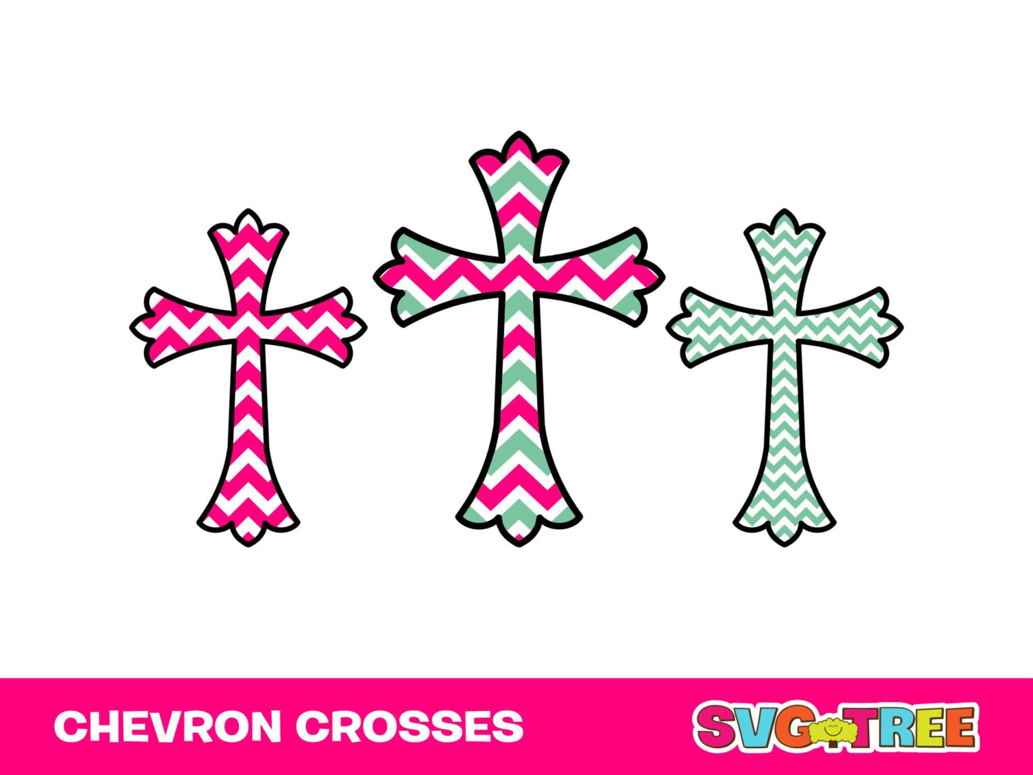 Chevron Cross Clipart