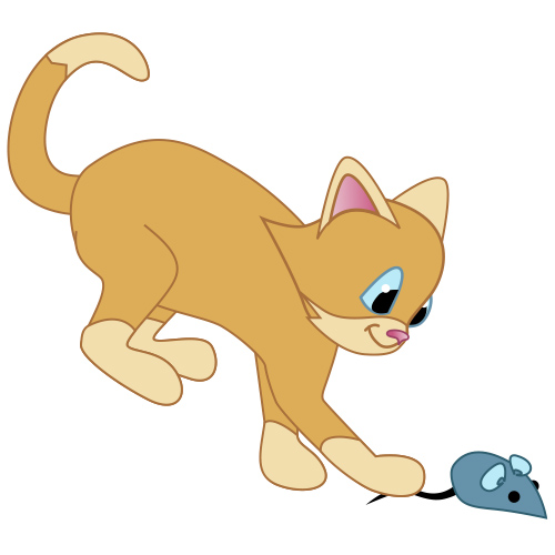 cartoon cat and mice - Clip Art Library