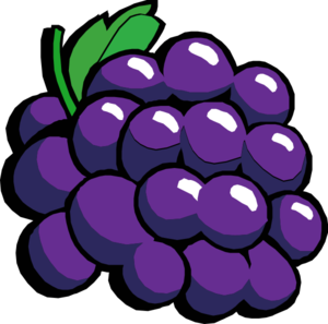 Grape bunch clipart