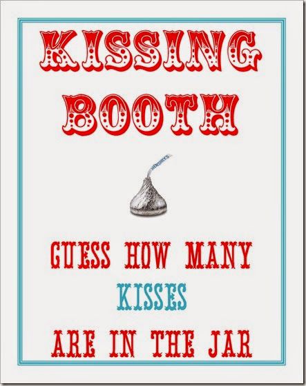 Kissing booth clipart