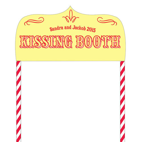 Free Printable Kissing Booth Sign