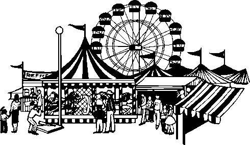 Carnival midway clipart