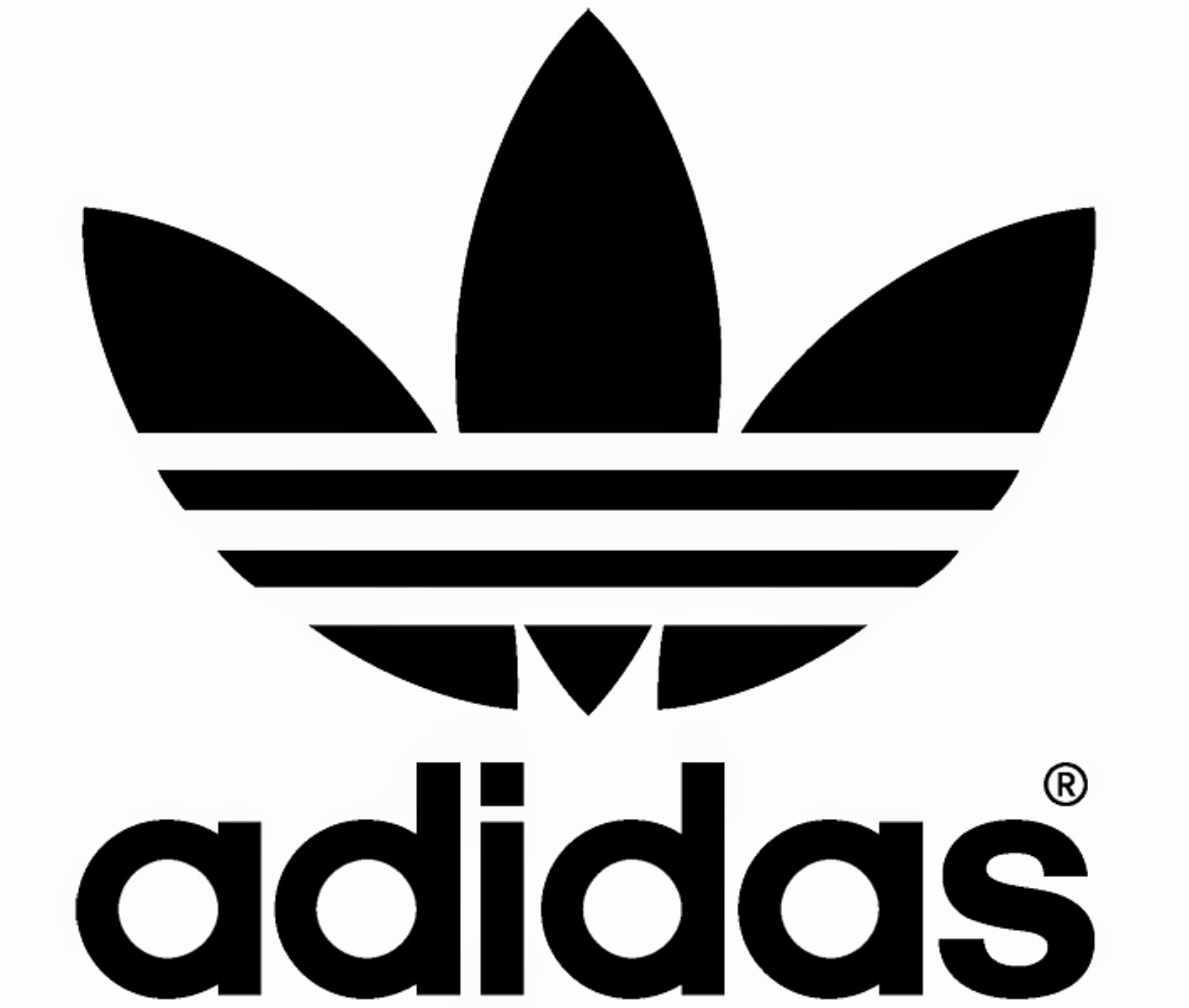 adidas logo white background