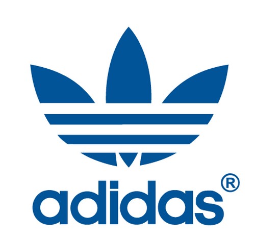 blue adidas logo
