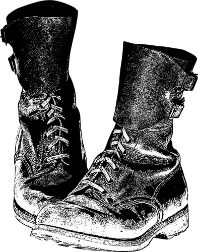 Combat boot clip art