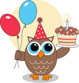 Happy Birthday Owl Clipart