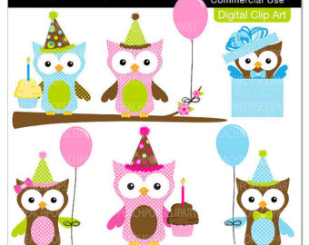 Happy Birthday Owl Clipart