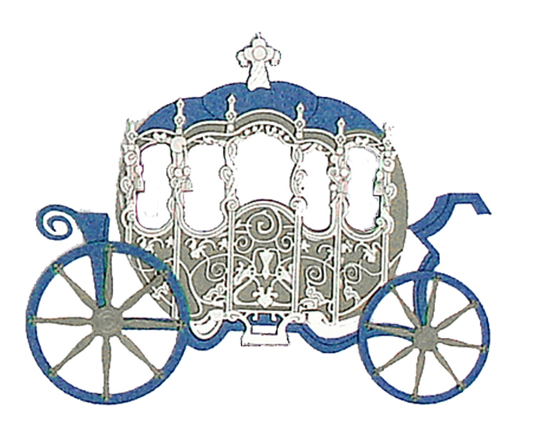 Princess Carriage Silhouette Clipart