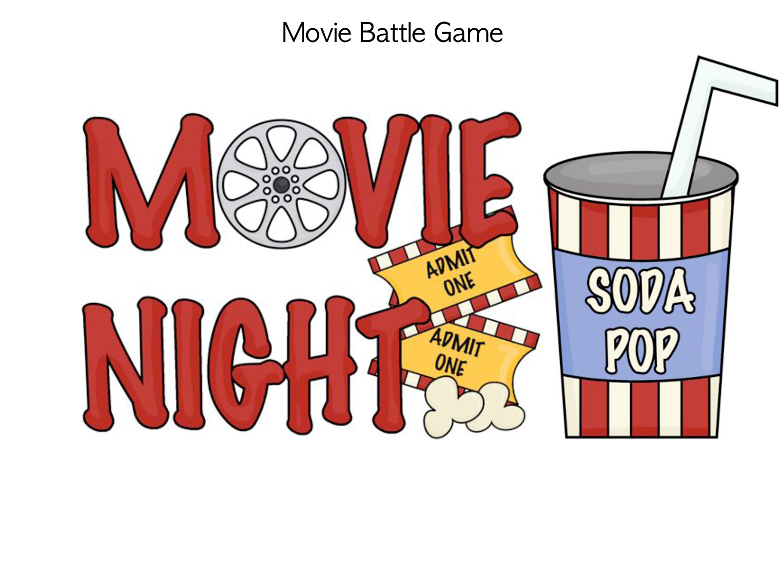 Movie And Popcorn Clipart