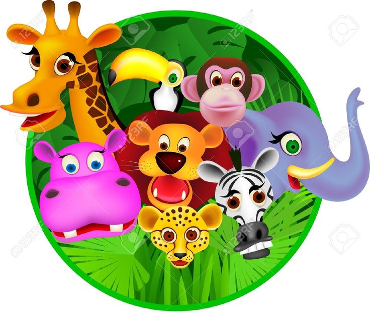 group of animals clip art - Clip Art Library