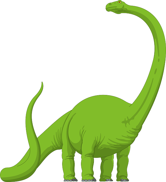Long neck dinosaur clipart