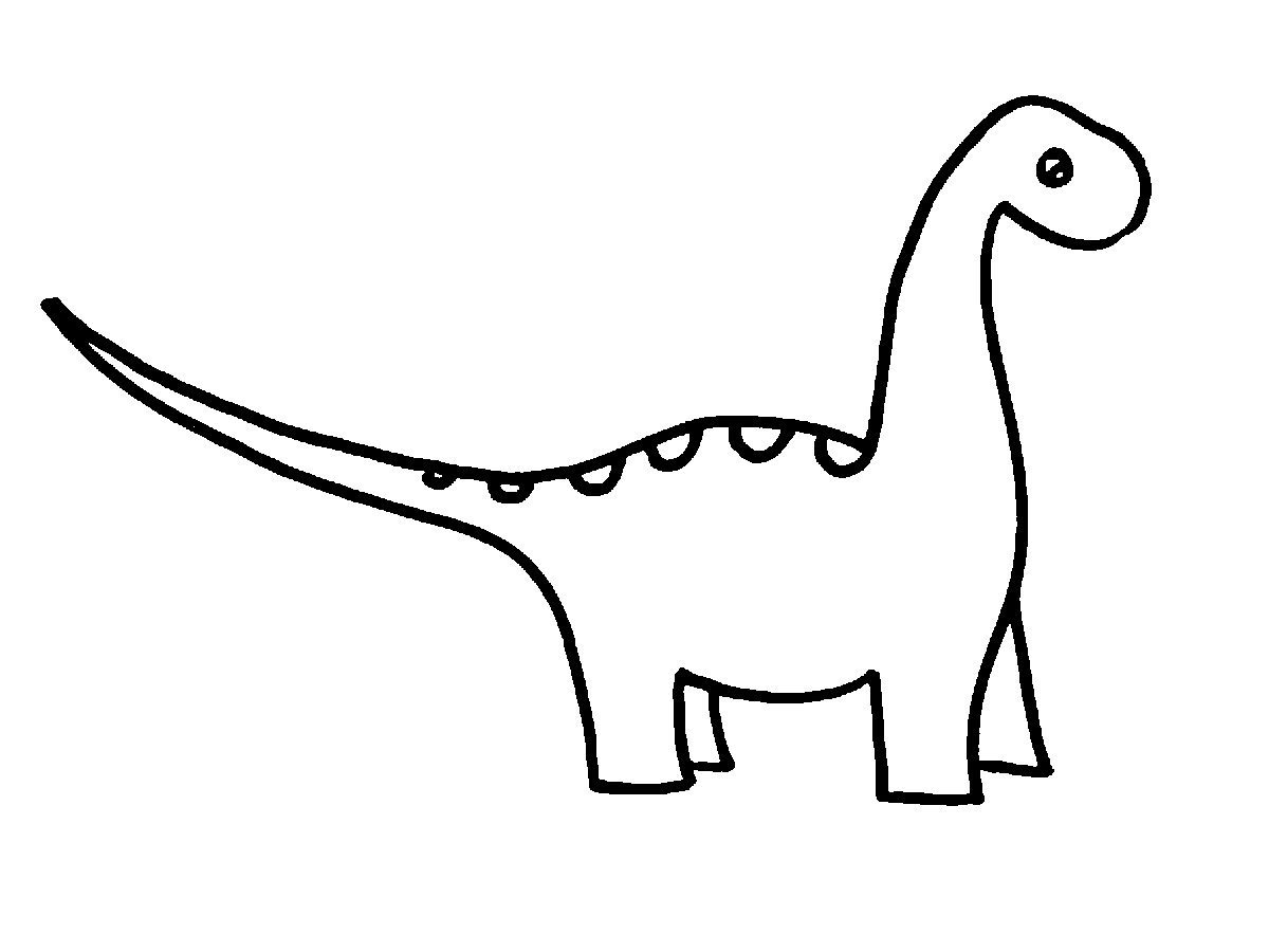 Simple dinosaur clipart