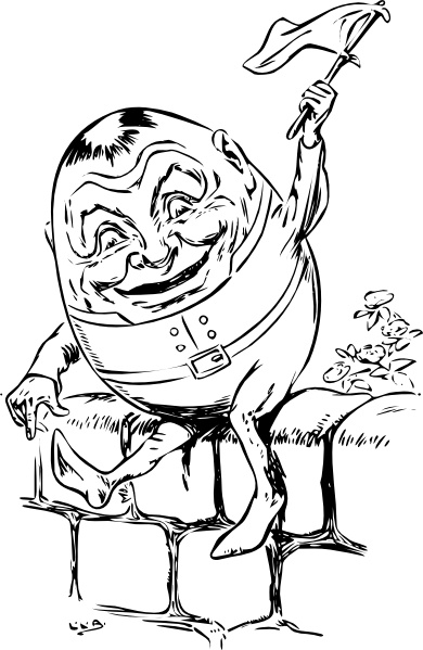 Humpty Dumpty clip art Free vector in Open office drawing svg