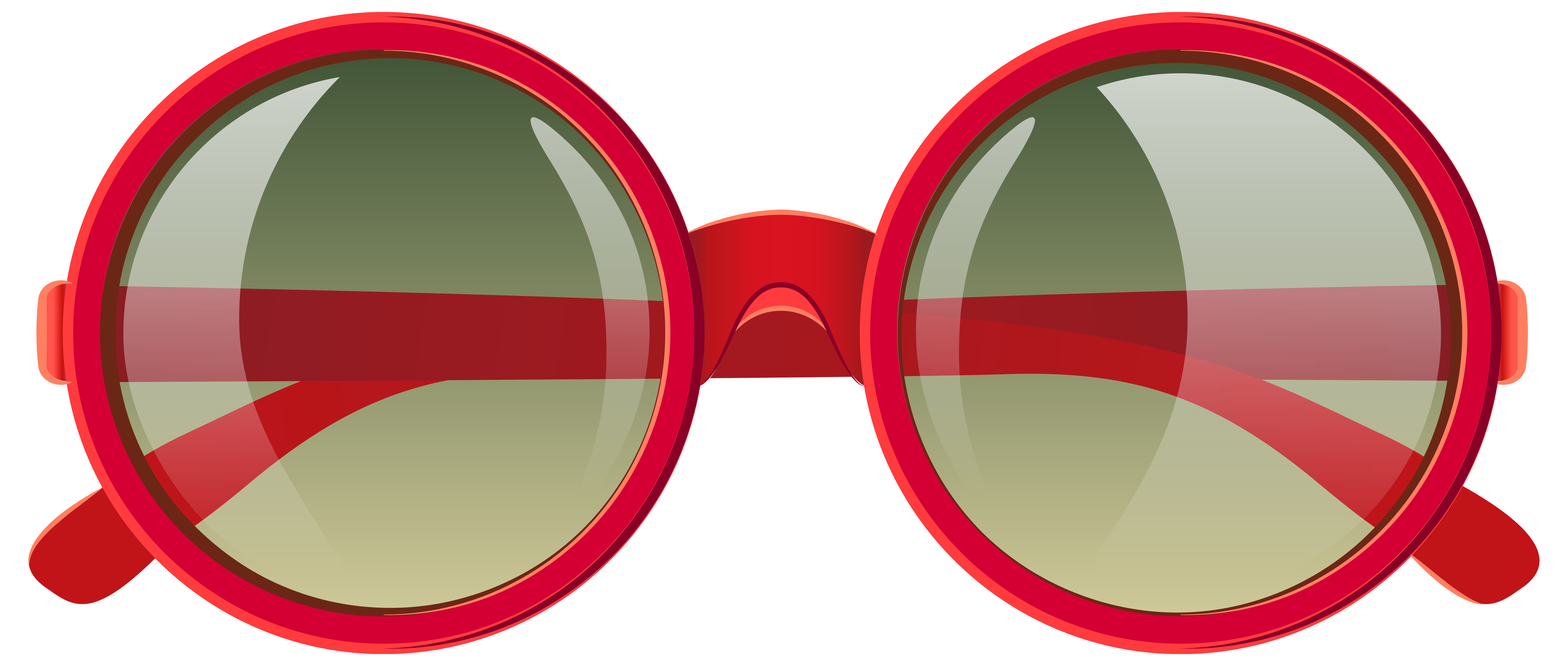 Cute Red Sunglasses PNG Clipart Image