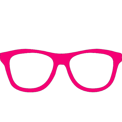Red nerd glasses clipart