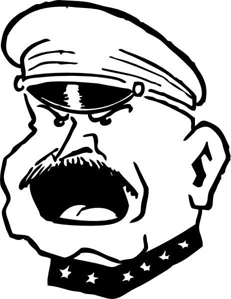Military Man Yelling clip art Free vector in Open office drawing