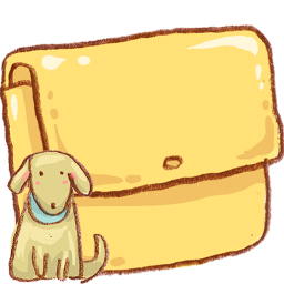 Dog Folder Crayon Icon, PNG ClipArt Image