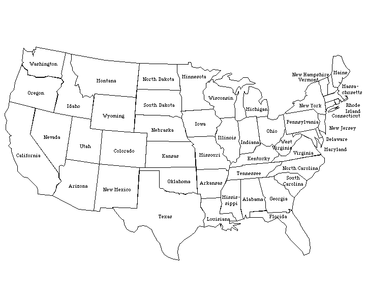 Free United States Map Black And White Printable Download Free Clip Art Free Clip Art On Clipart Library