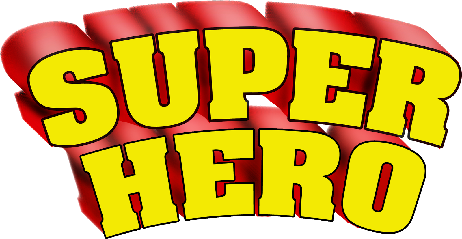 Superhero Word Clipart Clip Art Library