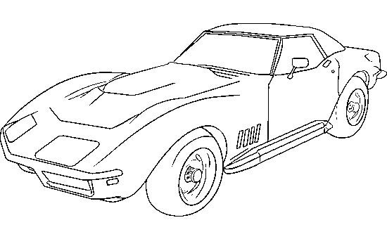 Corvette 1979 Coloring Page