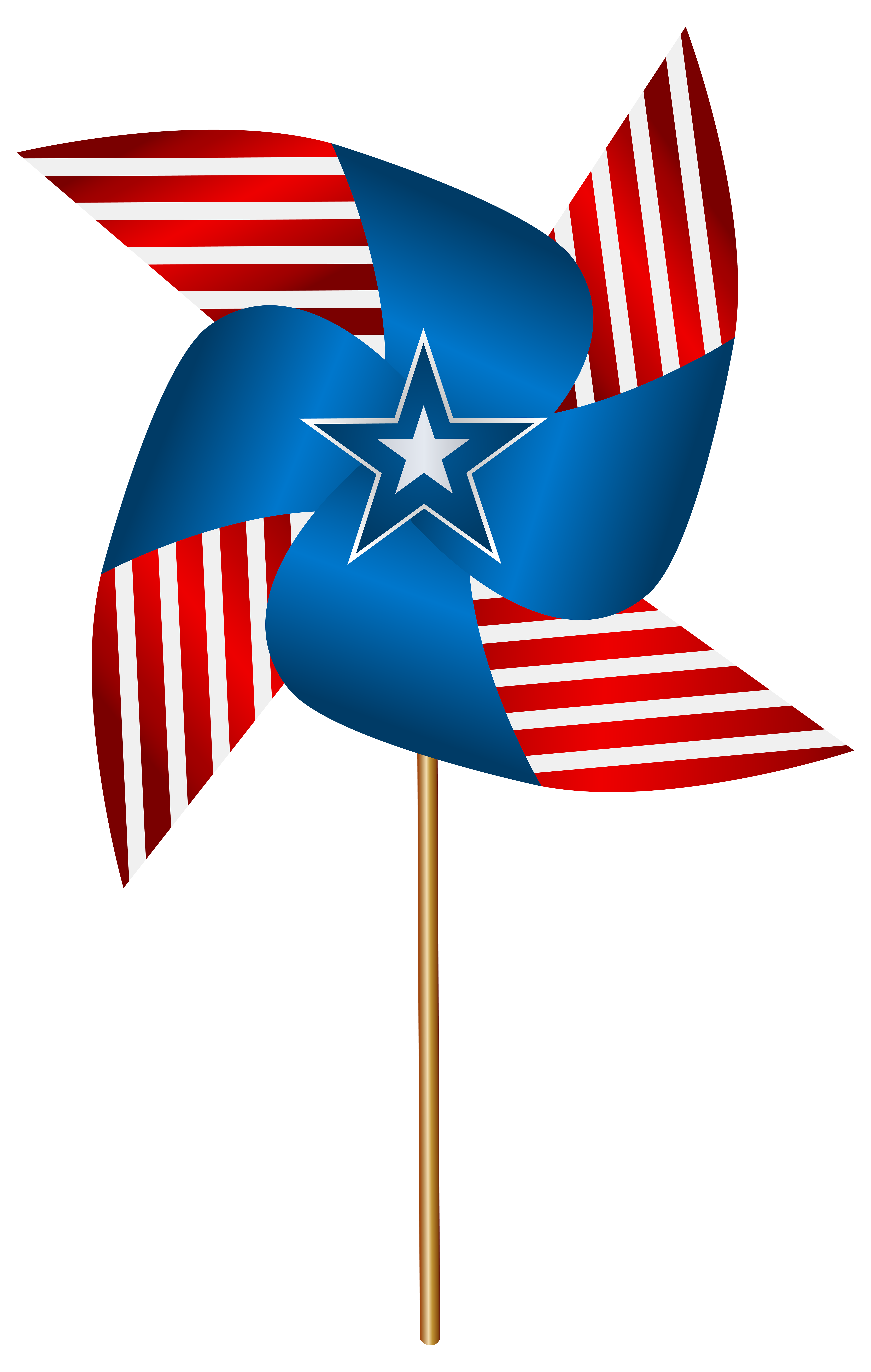 USA Pinwheel Transparent PNG Clip Art Image