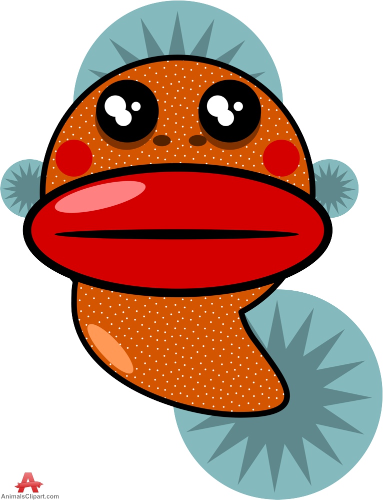 big lip fish cartoon - Clip Art Library