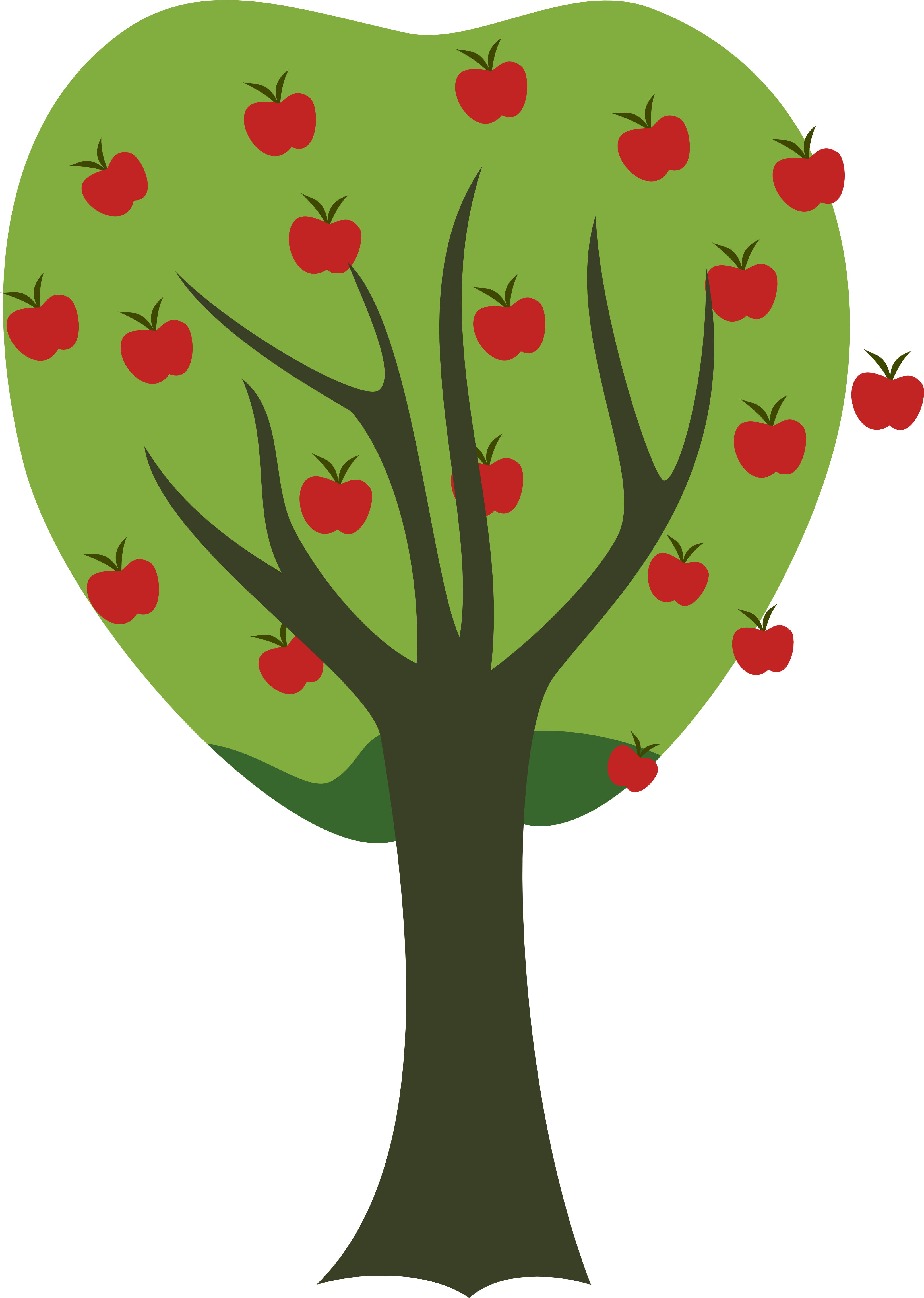 Preschool Apple Tree Template
