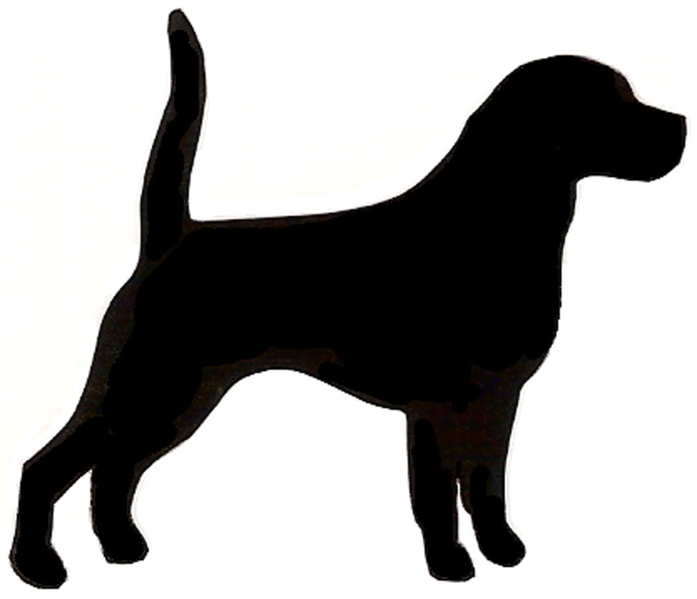 Beagle silhouette clip art