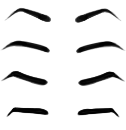 Mad eyebrows clipart