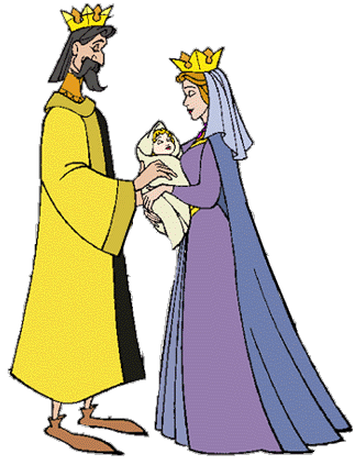 Medieval king and queen clipart
