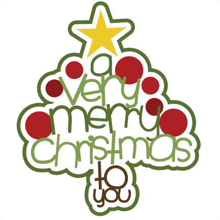 Merry christmas 2015 clipart words
