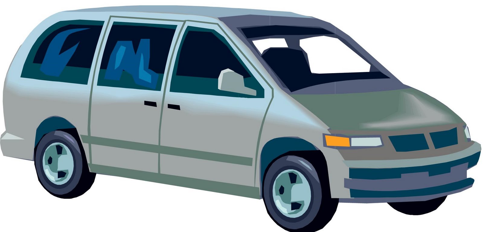 Cartoon Minivan Clipart