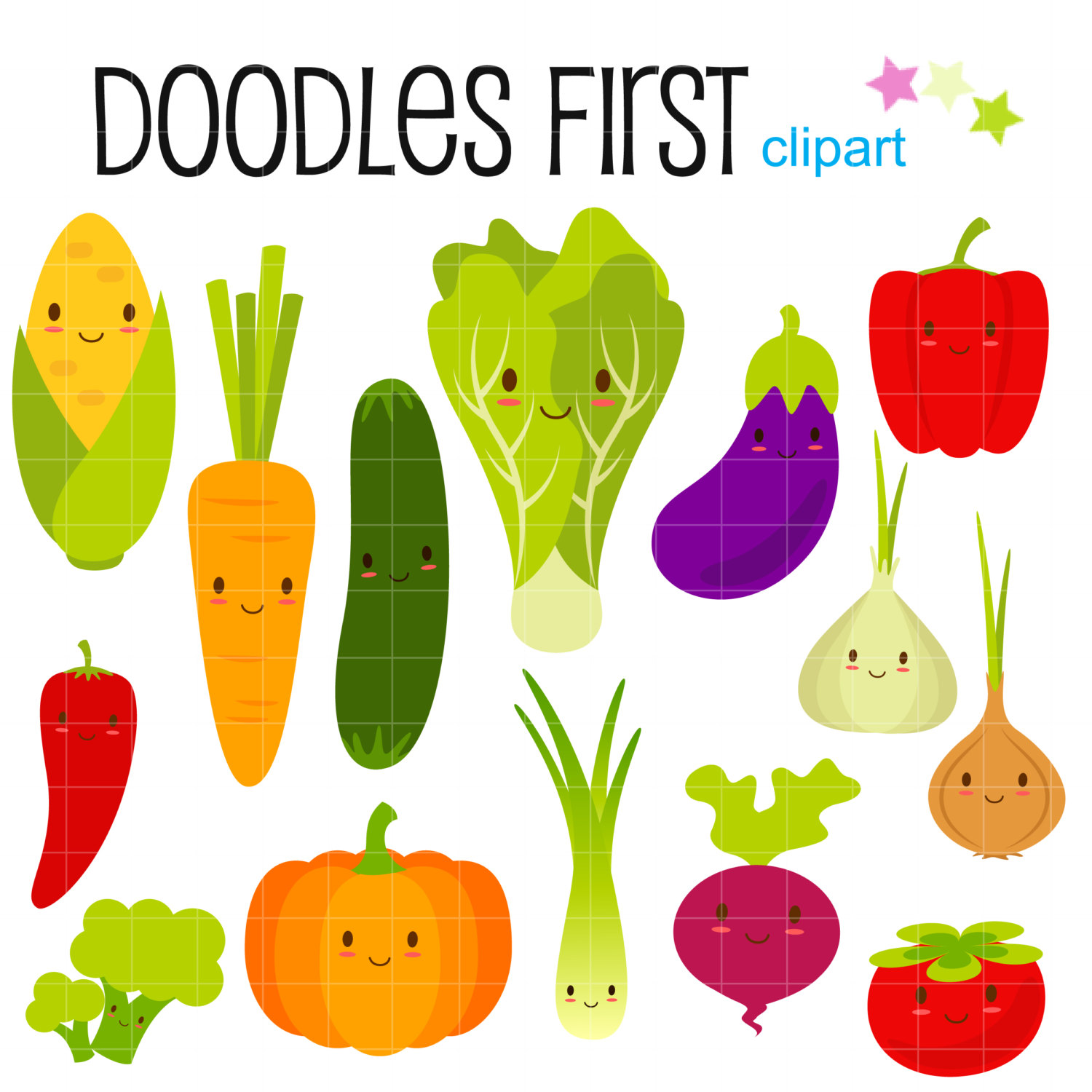 Featured image of post Cute Fruits And Vegetables Clipart