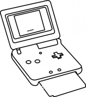 Games clipart black and white