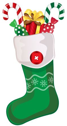 Xmas Stocking PNG Picture Clipart