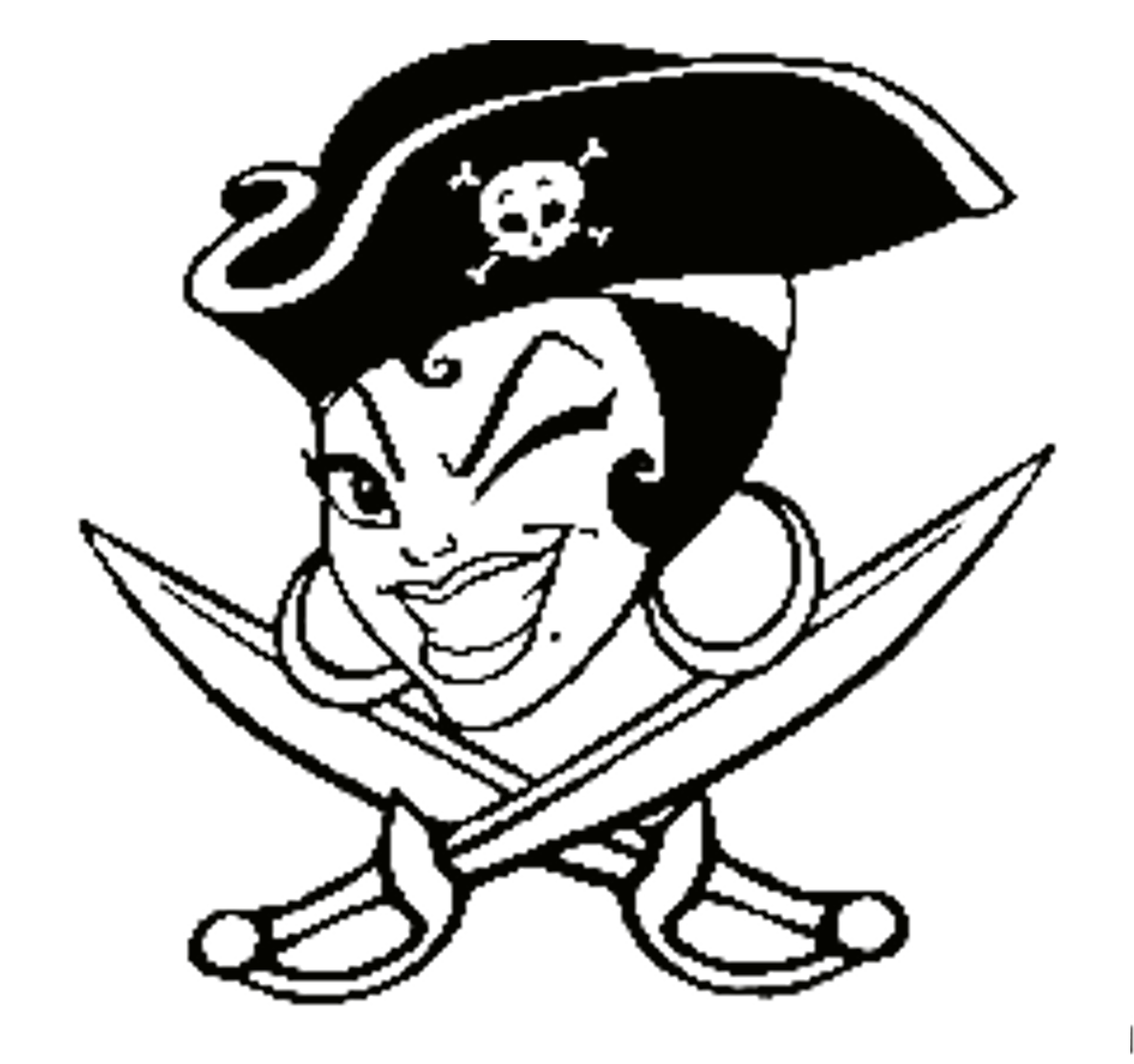 Female Pirate Clipart 