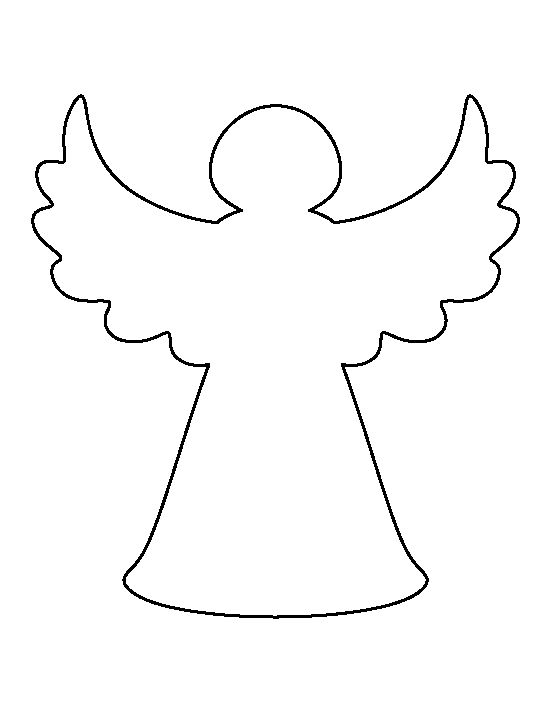 Free Printable Christmas Angels Template