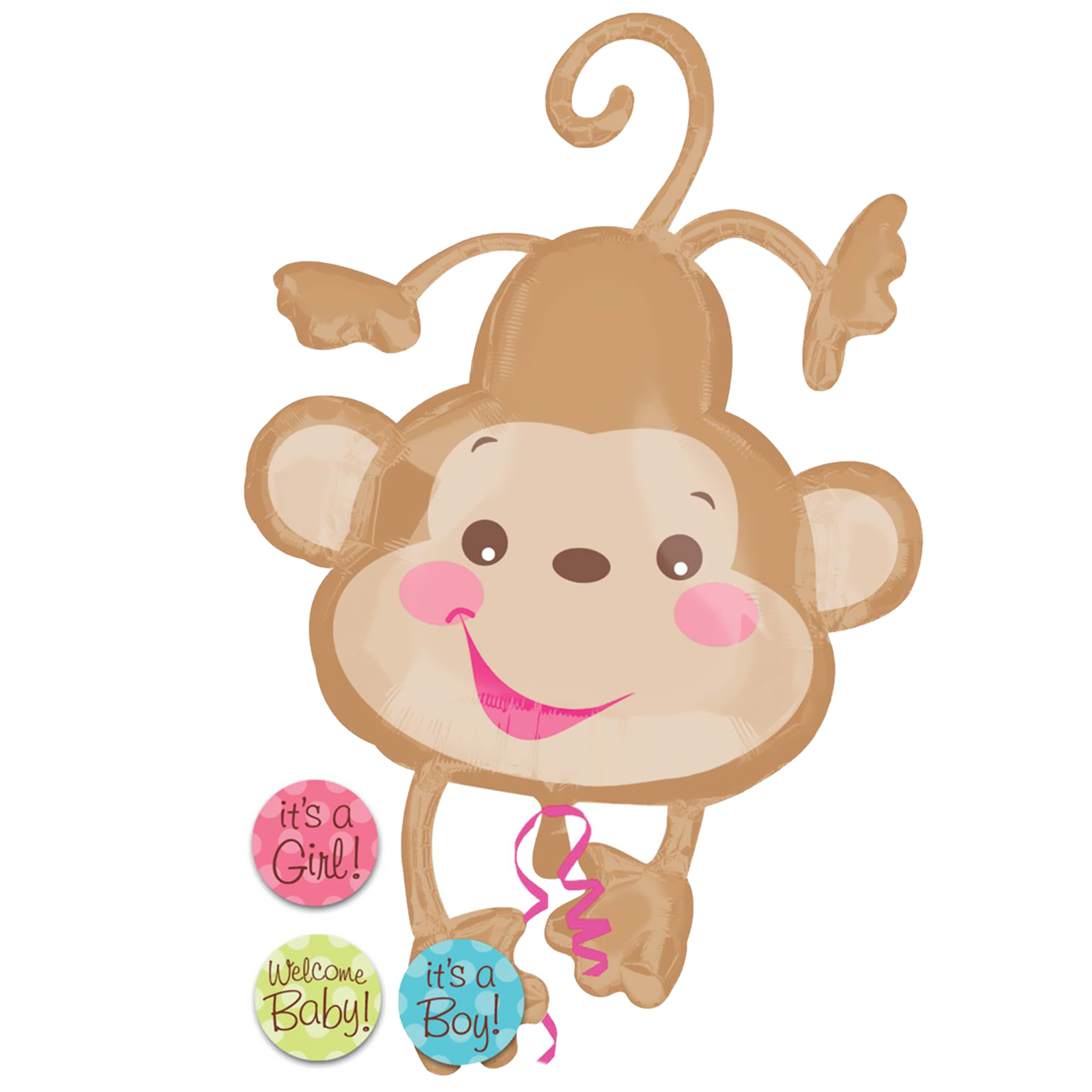 baby shower monkey clip art