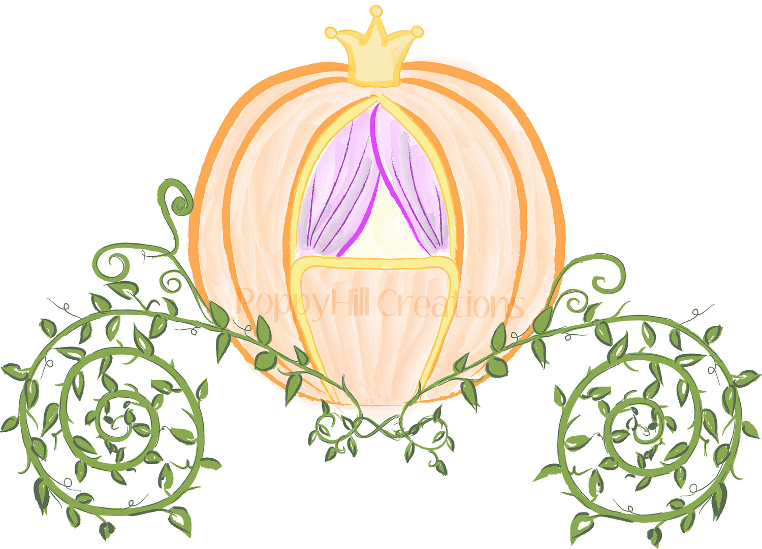 cinderella pumpkin carriage drawing - Clip Art Library