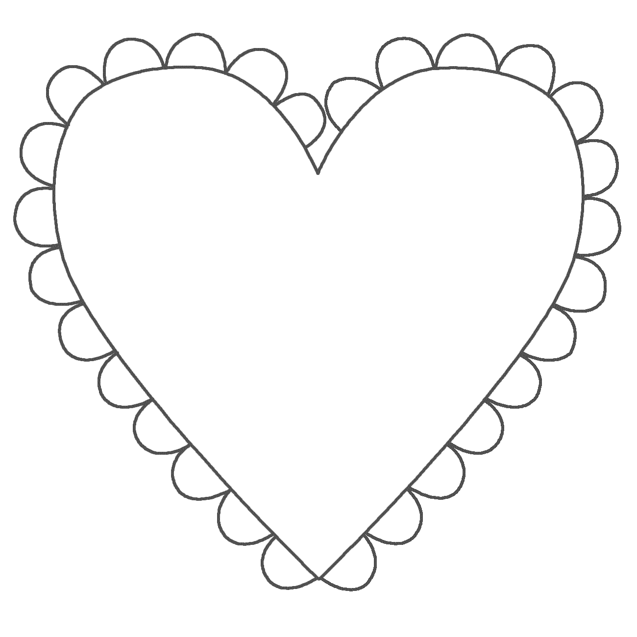 valentine heart outline