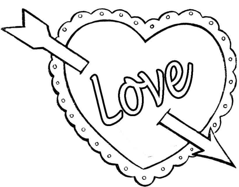 Coloring Page Of A Heart