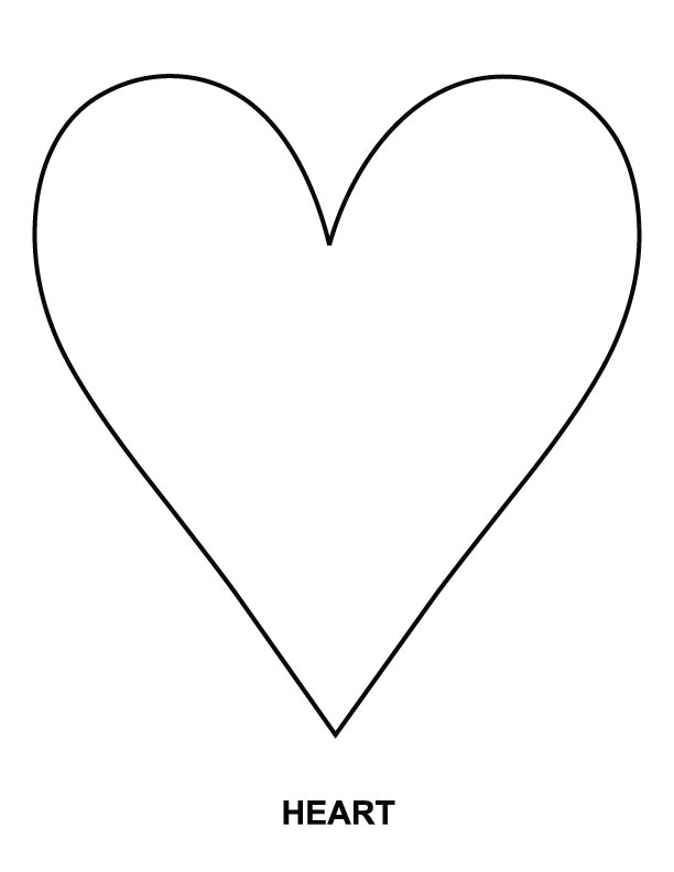 printable easy heart coloring pages - Clip Art Library