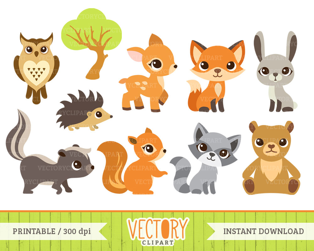 Forest animal clipart