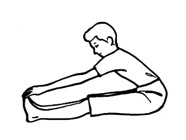 Touch toes clipart