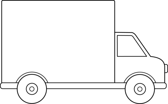 Truck outline clipart