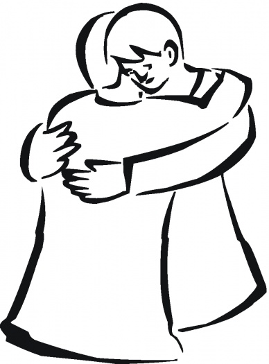 People Hugging Clipart